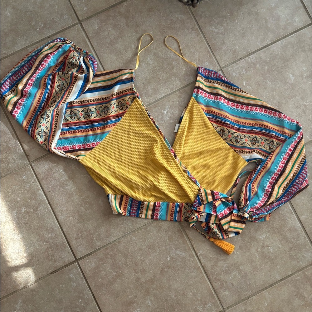Colorful Striped Women's Top